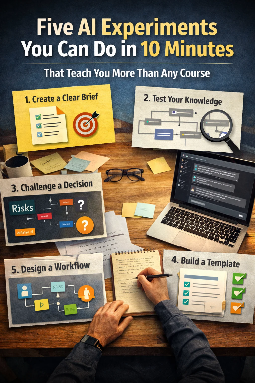 Zero to AI Week 13 minimum level guide showing how to improve an existing work deliverable using AI and document the before-and-after results.